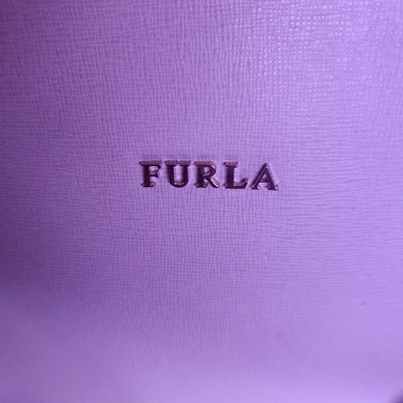 Furla Julia Winter Rose Medium Leather Tote Bag Handbag With Dust Bag - Picture 3 of 9